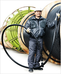 Edgar Zwatz, A1 Techniker Glasfaserausbau.