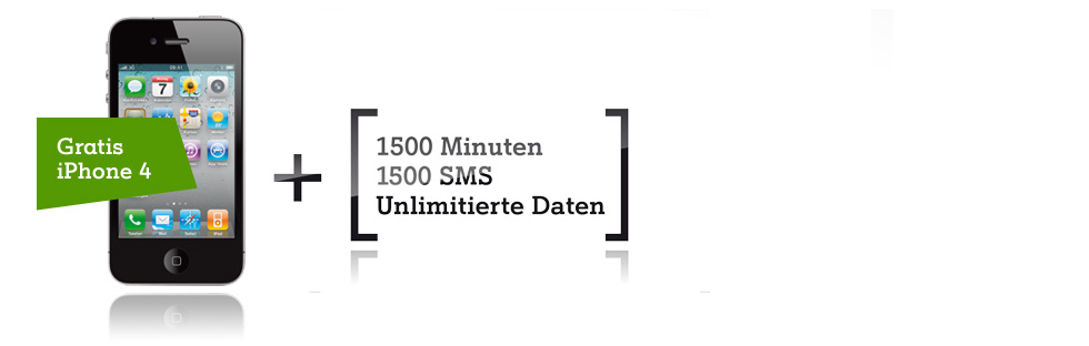 iPhone 4 8GB jetzt gratis