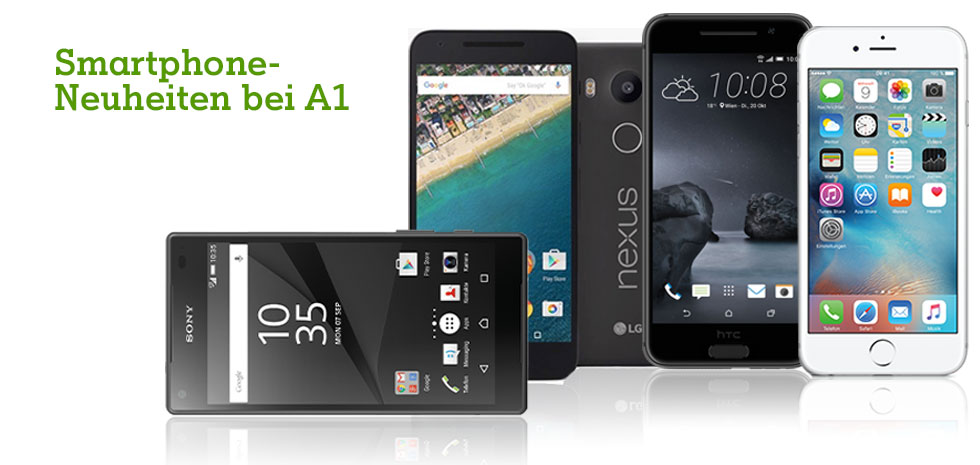 Brandneue Smartphone & Bestseller bei A1