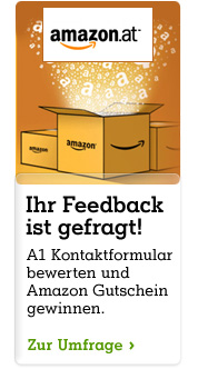 Feedback zum Kontaktformular auf A1.net